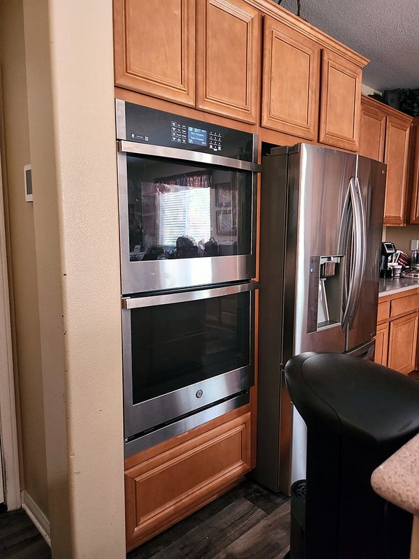 Double wall oven installation