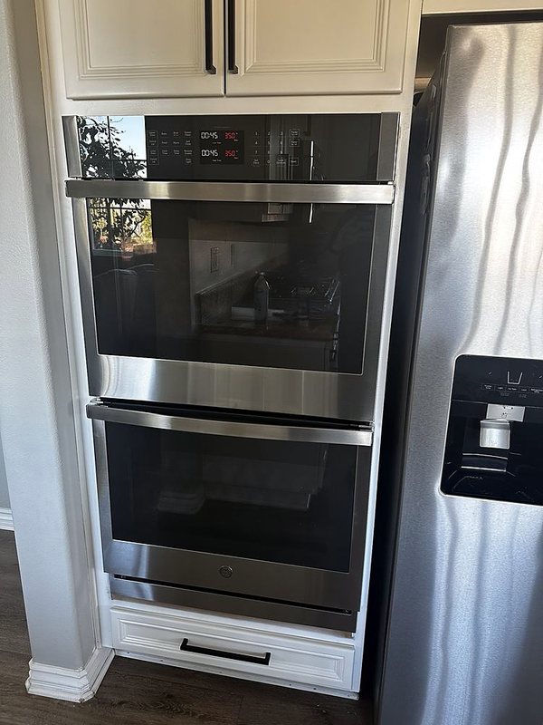 Double wall oven installation