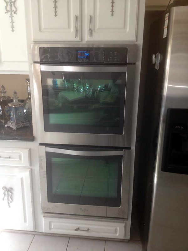 Double wall oven installation